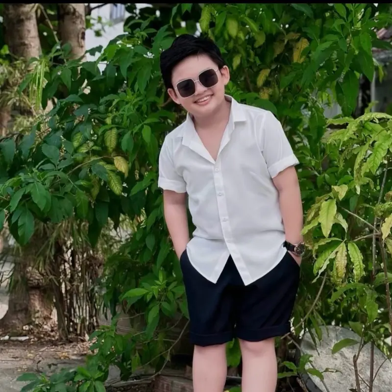 (9-55kg) Áo sơmi trắng, đen, quần âu bé trai siêu hot. 2