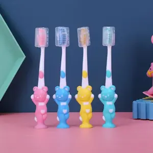 BISA COD H5630 4 Pcs Sikat Gigi Anak Lucu / Sikat Gigi Halus & Lembut Karakter Beruang Kelinci Mulut