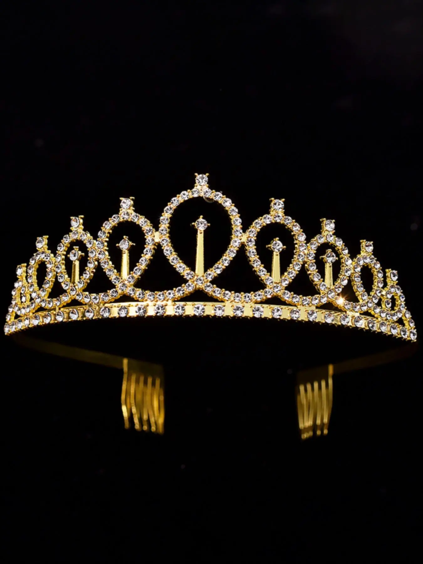 Vintage Style Crown Tiara, Elegant Artificial Crystal Decorated Headband for Wedding Bridal Party Formal Occasions, Fashion Hair Accessories for Women