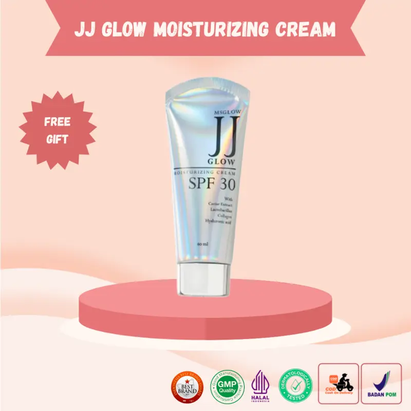 MS GLOW JJ Glow Moisturizing Cream SPF 30 Semua Jenis Kulit Wajah Moisturizer Pelembab Mencerahkan 0