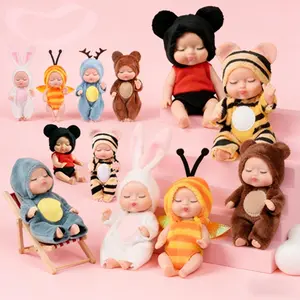 Boneka Boneka Simulasi Mainan Boneka Bayi Super Mini Reborn Newborn Perempuan Tidur Mini Lucu Boneka Mewah Nyaman Pendidikan Awal Simulasi Tidur Bayi