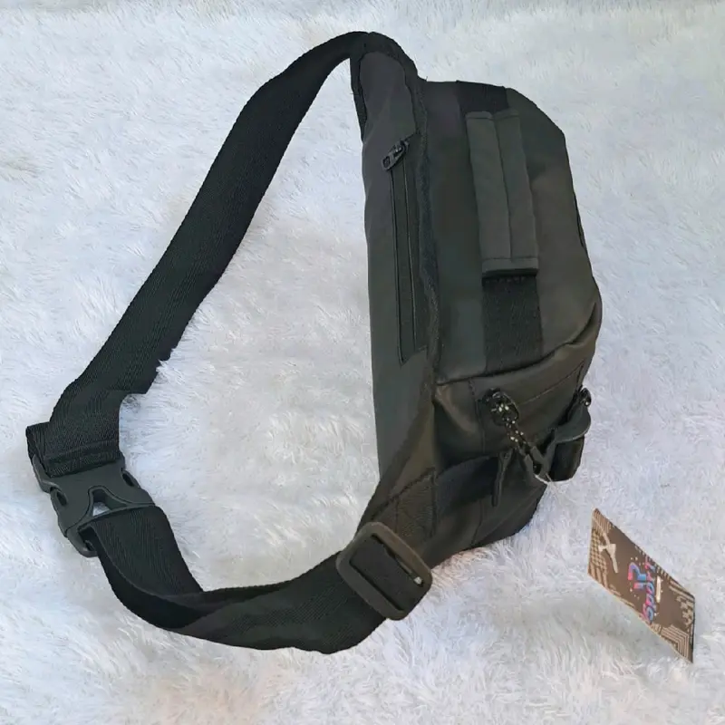 TAS SELEMPANG PRIA - Waistbag Bahan Codura Bimo Waterproof  Tas Sport Anti Air Terbaru Tas Pinggang Pria 5