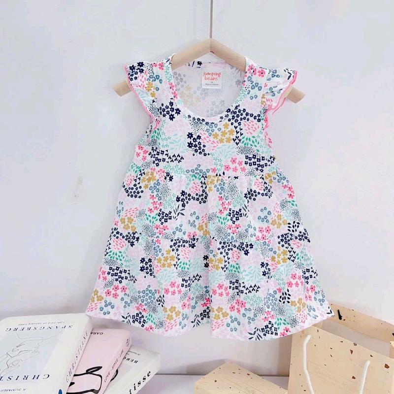 Váy cánh tiên chất cotton xuất dư Sài Gòn dáng xoè 3 tầng với nhiều hoạ tiết xinh yêu dành cho bé gái 7