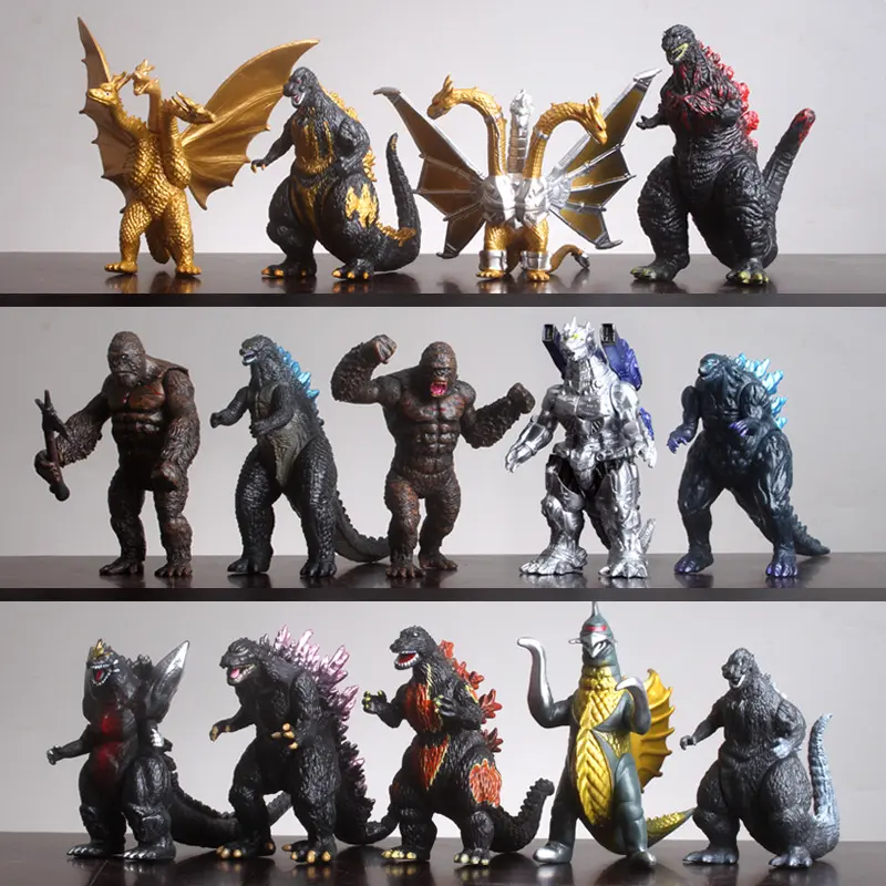 Godzilla Model Toy Figure, Soft Rubber Movie Monster Doll, Movable Joints, Birthday Gift For Boys