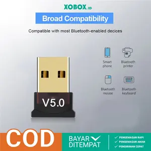 Bluetooth Adaptor USB Dongle 5.0 / USB Dongle Bluetooth 5.0 / USB Bluetooth Receiver 5.0 / Bluetooth Adapter AK005 - XOBOX Laptop  Pc