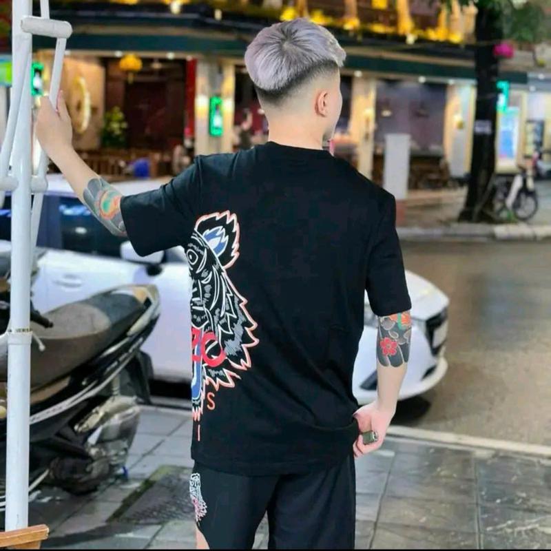 Bộ Quần Áo Nam Hè  in Hổ Chất Bộ nam Hè Chất vải poly cotton cao cấp 3