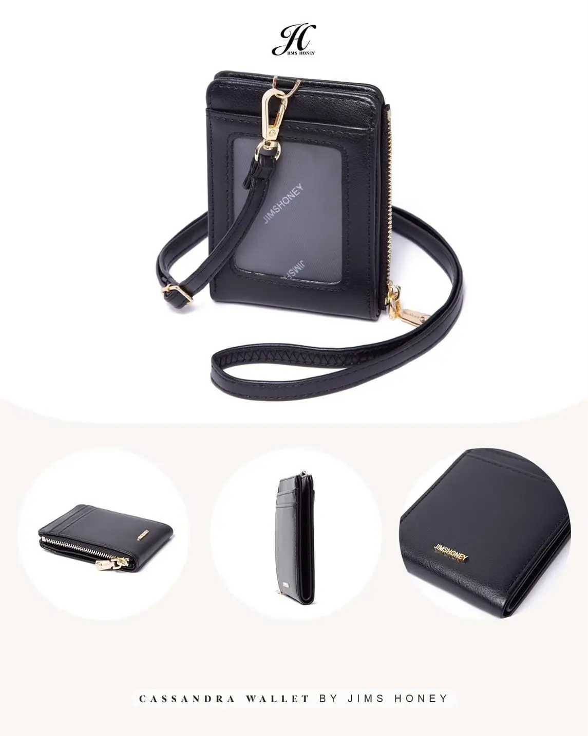 JIMS HONEY CASSANDRA WALLET DOMPET LANYARD GANTUNG TEMPAT NAMETAG ID CARD HOLDER