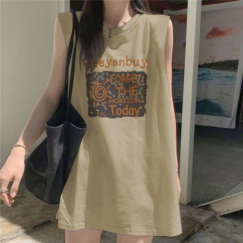 Product Introduction of Áo Thun Không Tay Phong Cách Mỹ Áo Vest Dài Trung Bình Dáng Rộng Rãi Cho Nữ, Áo Ghi Lê Nữ, Quần Áo Thời Trang Mùa Hè Phong Cách Độc Đáo Xu Hướng, Bộ Sưu Tập 2024 5