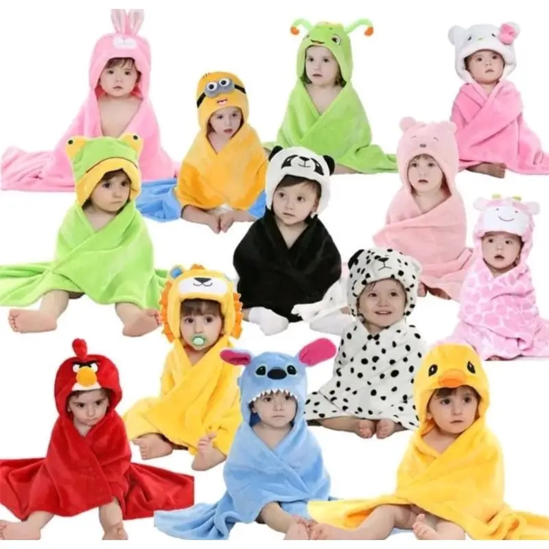 Selimut Bayi Topi Boneka 3D / Selimut Bayi Karakter Fleece