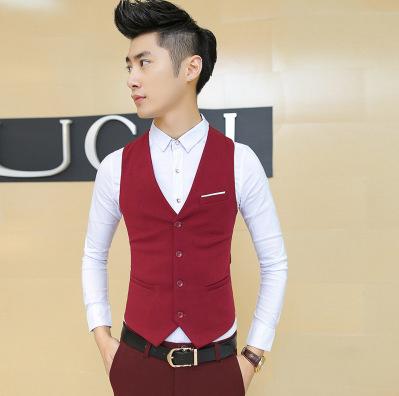 Product Introduction of M-5XL Men's Suit Vest Summer Slim Fit Waist Solid Tank Top Business Leisure Party Bar Banquet Dress 12
