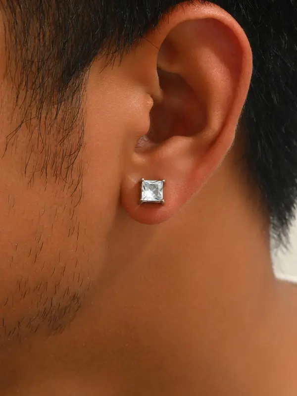 Magnetic Earrings Set, Fake Diamond Magnetic Earrings, Stainless Steel Non Pierced Earring Jewelry, Fashion Accessories for Men & Women 3