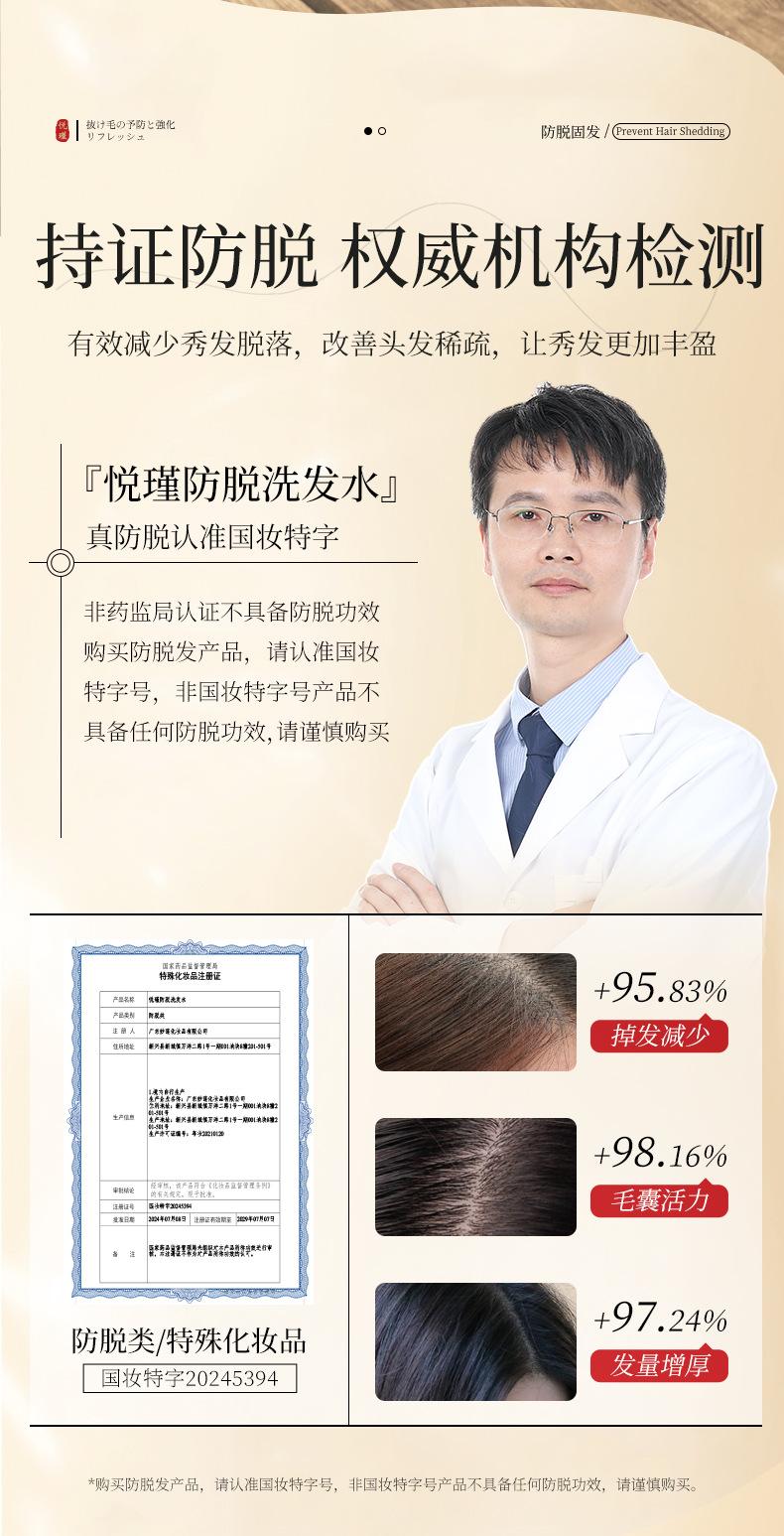 Product Introduction of Anti-hair removal shampoo hair care hair fixation hair repair anti-dandrucleansing and oil controlling shampoo 6
