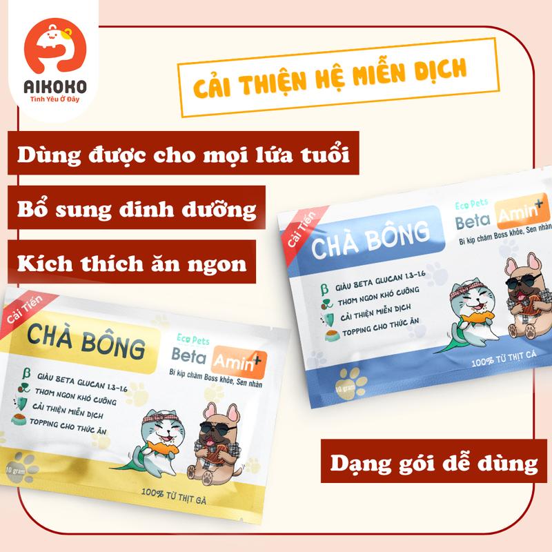 Chà bông Beta Amin 10gr tăng đề kháng bảo vệ sức khoẻ, thức ăn cho Chó Mèo nhiều vị 4