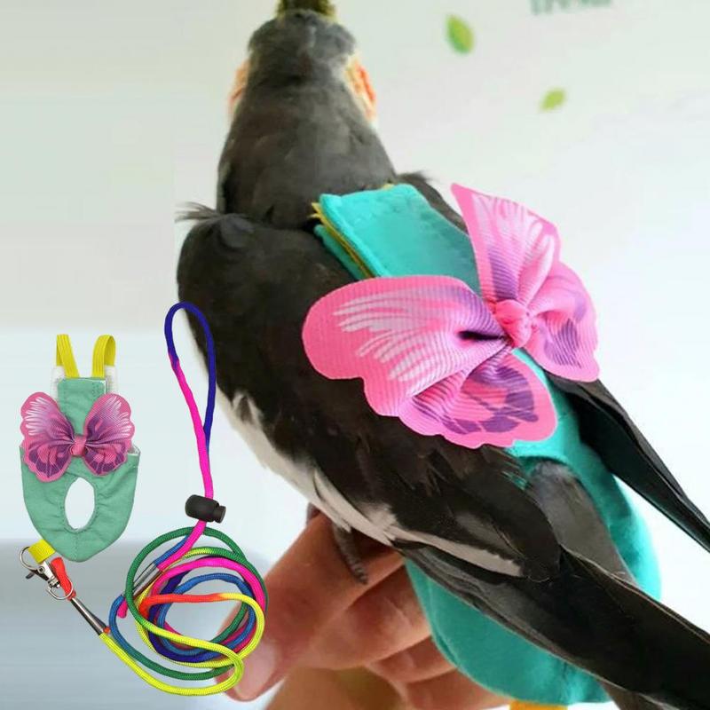 Product Introduction of Parrot Harness Elastic Shoulder Strap Parrot Flight Suit Leak-proof Parrot Flying Vest Parrot Flying Diaper Bird Clothes 18