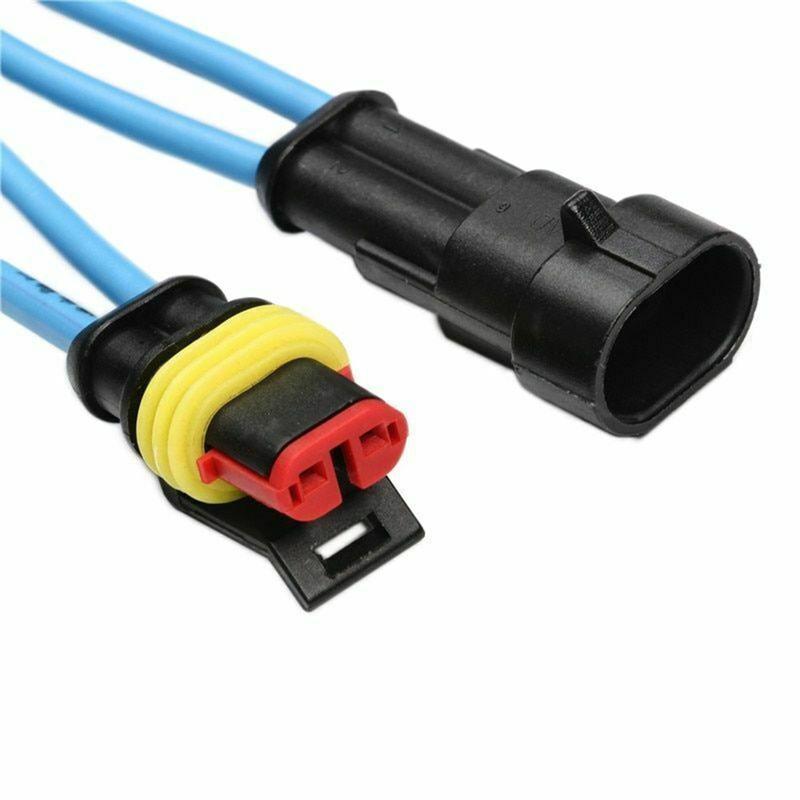 352Pcs 12V Waterproof Electrical Wire Connector Terminal Kit 1/2/3/4 Pin 6