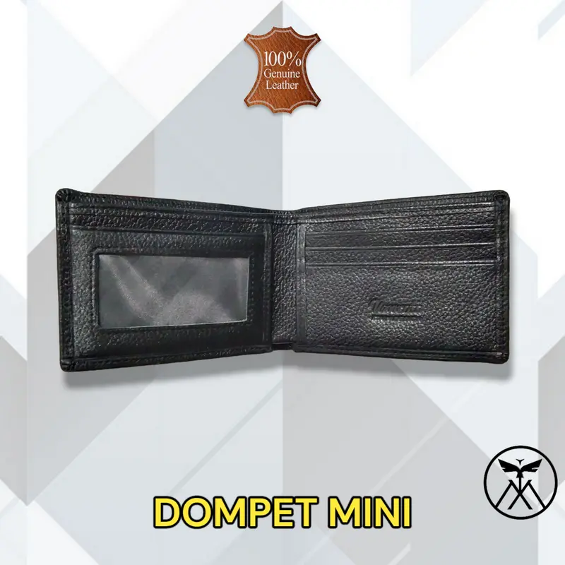 Dompet Pendek MINI KULIT ASLI (Pas Uang Kertas) Setrip 2