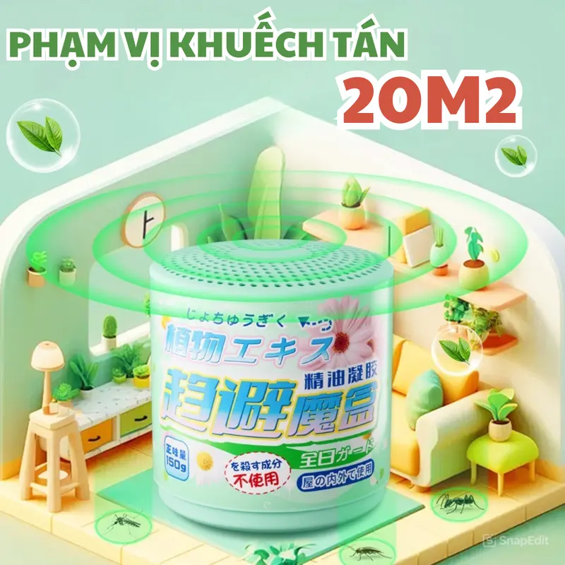Thuốc Đuổi Côn Trung, Thằn Lằn Trong Nhà Hộp 120gr - Hộp Sáp Đuổi Côn Trùng, Đuổi Ruồi Muỗi Gián Kiến An Toàn Cho Người 3