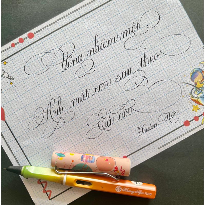 Bút Hoàng Ngọc T010 (KHÔNG KÈM MỰC) bút luyện chữ  Bút ngòi lá tre 101 không rỉ, bút luyện calligraphy nét thanh nét đậm 6