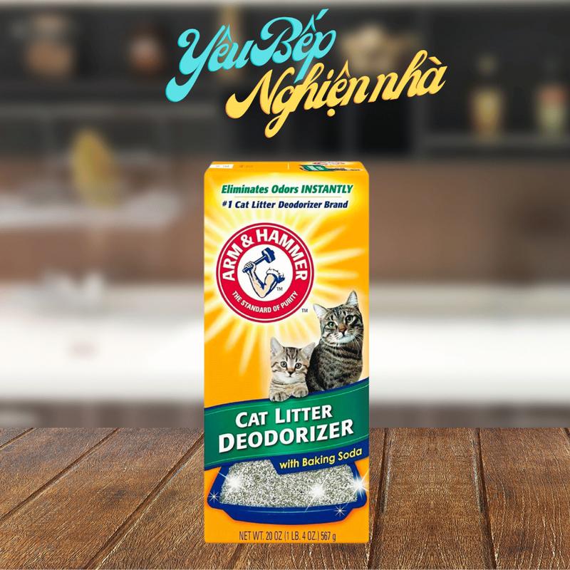 HCM Bột Baking Soda Khử Mùi Hôi Cát Mèo Arm & Hammer Cat Litter Deodorizer