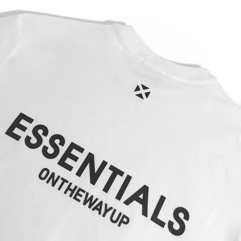 Áo Thun nam nữ ONTHEWAYUP local brand in cao nổi Essential Premium Cotton/ Màu Trắng  Top Menswear Cổ Tròn 2