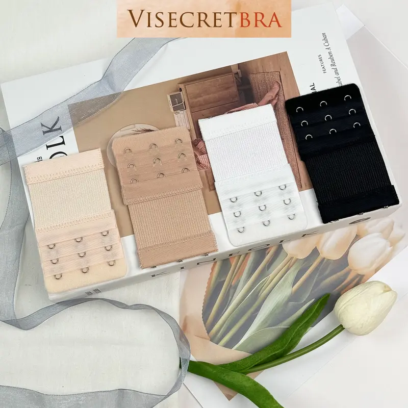 Miếng Nối Áo Lót Áo Bra Rộng Loại Dài Tăng Size 3 Móc Cài Móc Nới Có Chun Nhiều Màu Chất Liệu Thép Không Gỉ -- VN231201 0