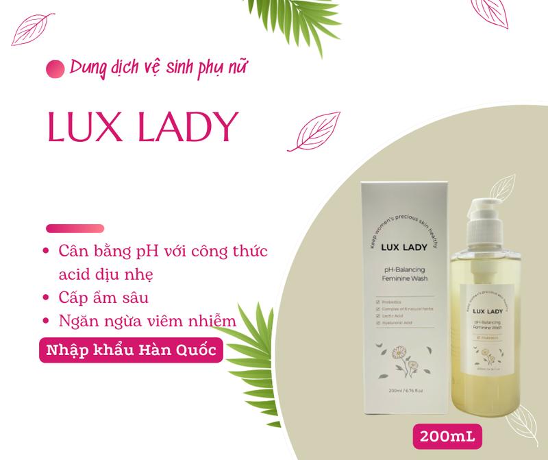 Dung dịch vệ sinh phụ nữ LUX Lady Hàn Quốc Black Tea 200ml 6