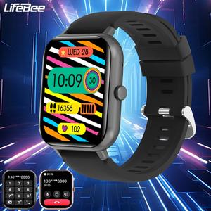 LIFEBEE Multifunctional Smart Watch, 1.83 Inch Fitness Tracker With Magnetic Charging Cable & User Manual, Waterproof Sports Watch For Women & Men