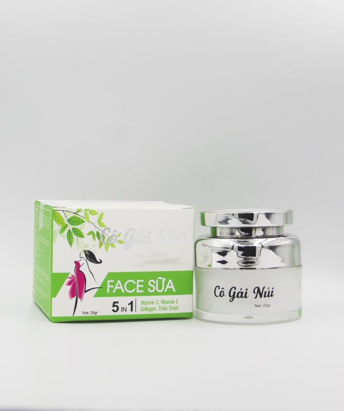 KEM FACE SỮA 5IN1 CÔ GÁI NÚI (THÀNH PHẦN : VITAMIN C&E , COLLAGEN CHIẾT XUẤT NHÂN SÂM ,SỮA DÊ) Làm Đẹp Da Dưỡng Ẩm Da