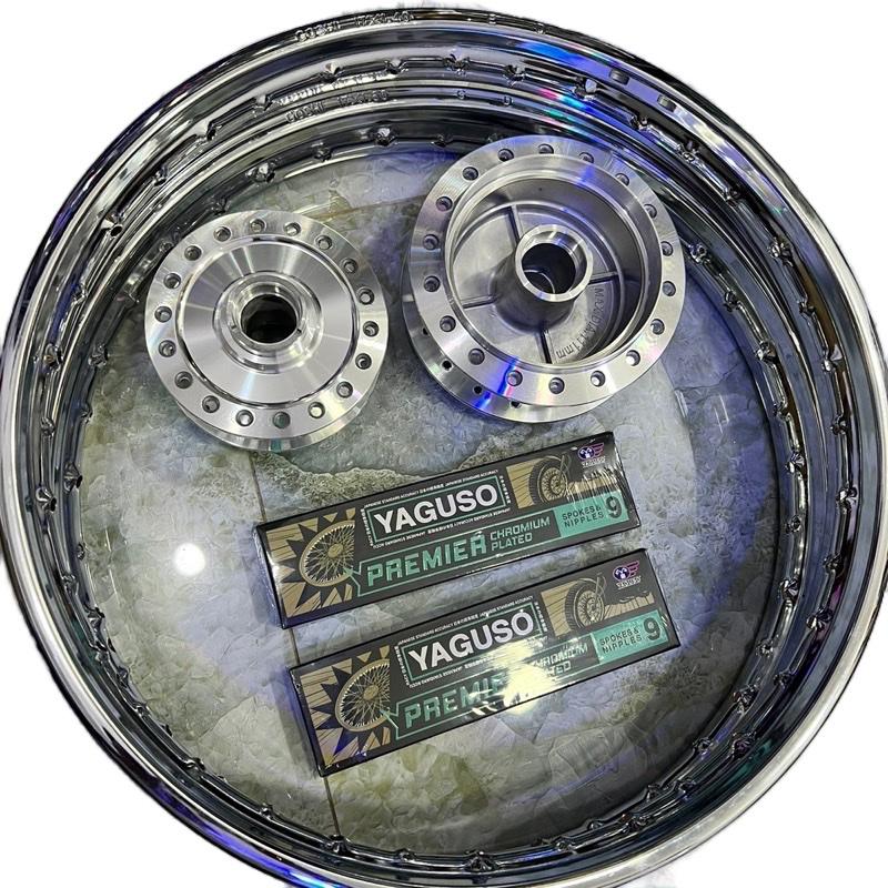  Combo căm đùm niềng goshi hãng đùm mạ crom cho wave fu125 fuled blade a100,a110 dream cub 