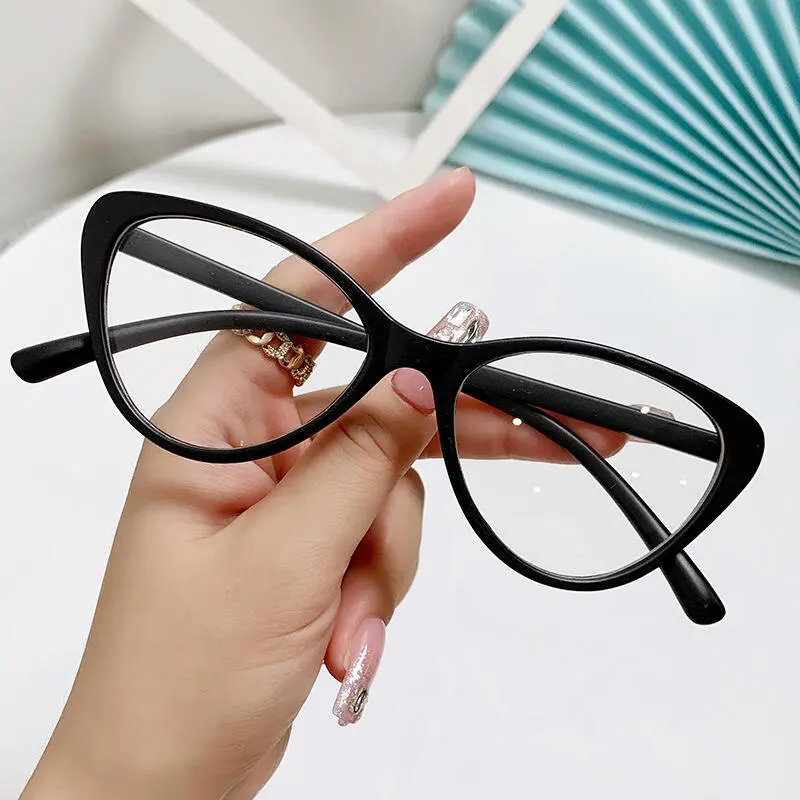 New Anti - Blue - Light Flat Mirror with Fashionable Cat - Eye Frame clubmaster  frame  glasses turboflex  glasses
