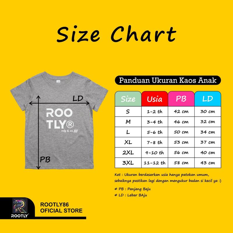 KAOS ANAK LAKI LAKI KIDS PREMIUM EMBOS KEREN TERLARIS ORIGINAL ROOTLY Baju Baju 9