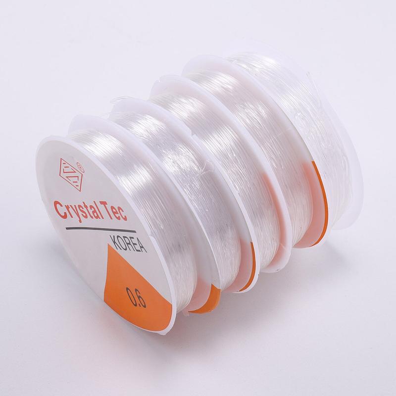 Dây Thừng Co Giãn Mạnh 5 / 10M, Sợi Đính Cườm Co Giãn, Dây Vòng Tay Để Làm Trang Sức, Tự Làm 0