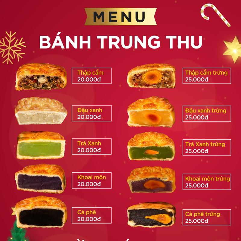 Bánh trung thu lẻ các vị Lâm Thuỷ size lớn 160gr