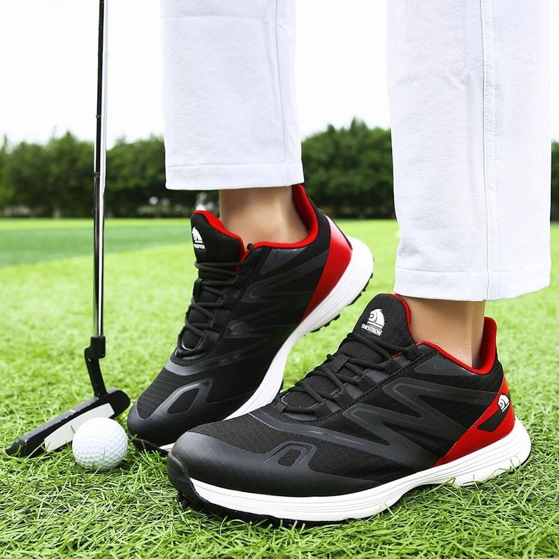 Product Introduction of New Men's Golf Shoes Lightweight Breathable Wear-resistant Low-top Waterproof Casual Sports Shoes Non-slip Removable Spikes XZ25053 23