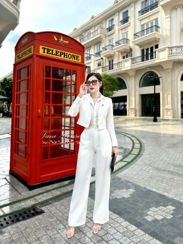 (Bán chạy) VANIHOUSE vest công sở TJ81 áo Vest quần suông Nữ Women Top 7