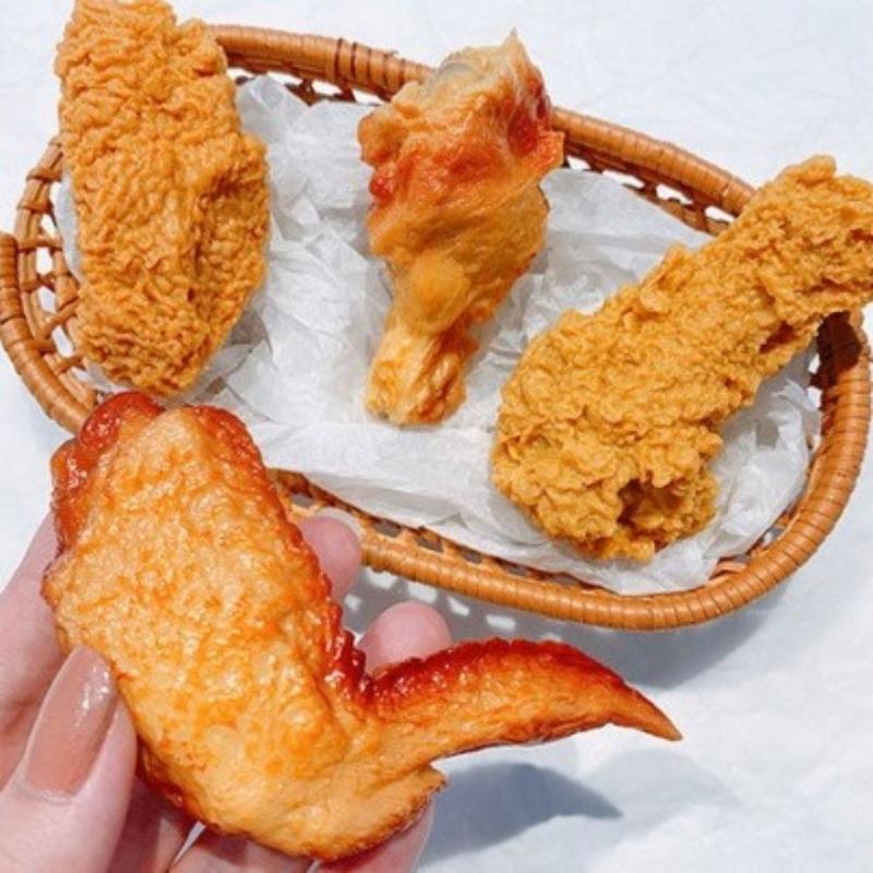 Unique French Fries Chicken Wings Hairpins Chicken Legs Hair Side Clips Simulation Fast Food Simulation Food Hairpin