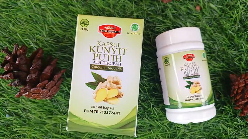 Product Introduction of Kapsul Ekstrak Kunyit (Kunir) Putih Ath-Thoifah Original BPOM | Herbal Terapi Kanker Tumor Miom Kista Vertigo Dll 5