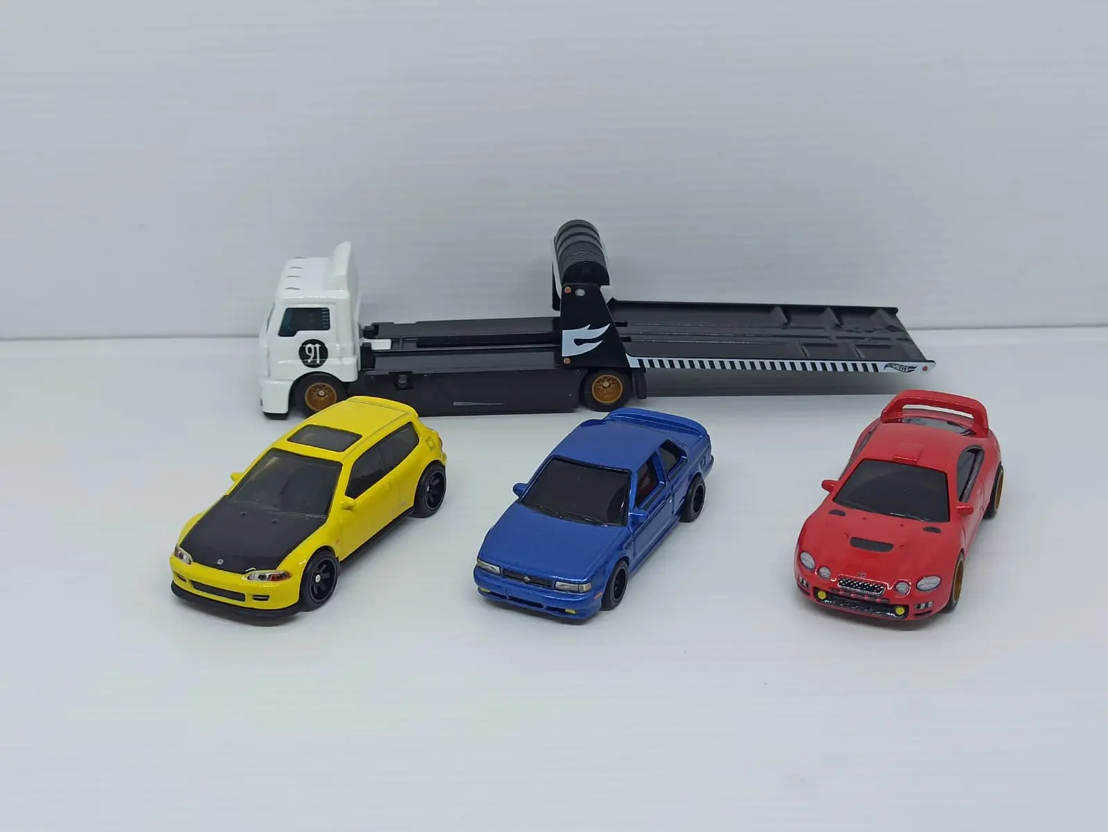 Hotwheels Hot Wheels Diorama Japanese Tuners Collector Set Loose