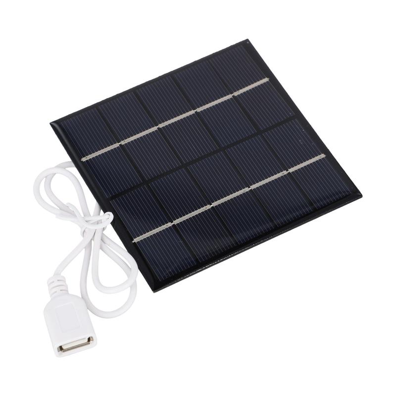 5W 5V Solar Battery Charger Board Outdoor Camping Power Bank Phone Charging 5