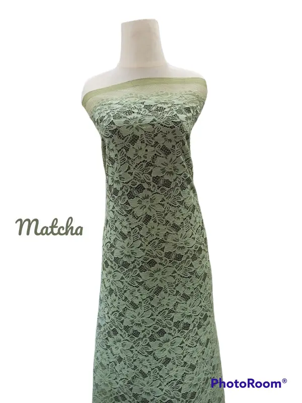kain brokat cord meteran, bahan kebaya mewah siap jahit 4