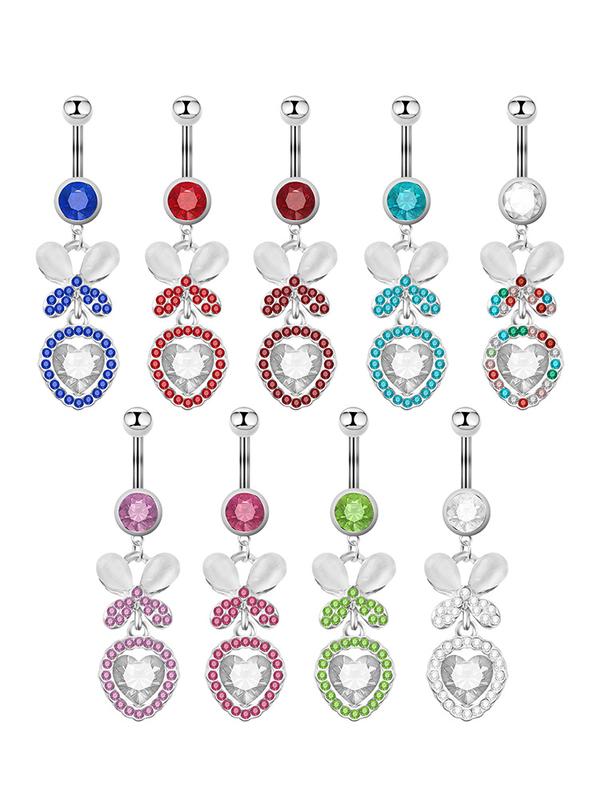 Product Introduction of Khuyên Rốn Zirconia Hình Bướm, Chất Liệu Thép Không Gỉ, Thiết Kế Mới, Với Móng Tay Khuyên Rốn, Trang Sức Xỏ Lỗ Cơ Thể 18