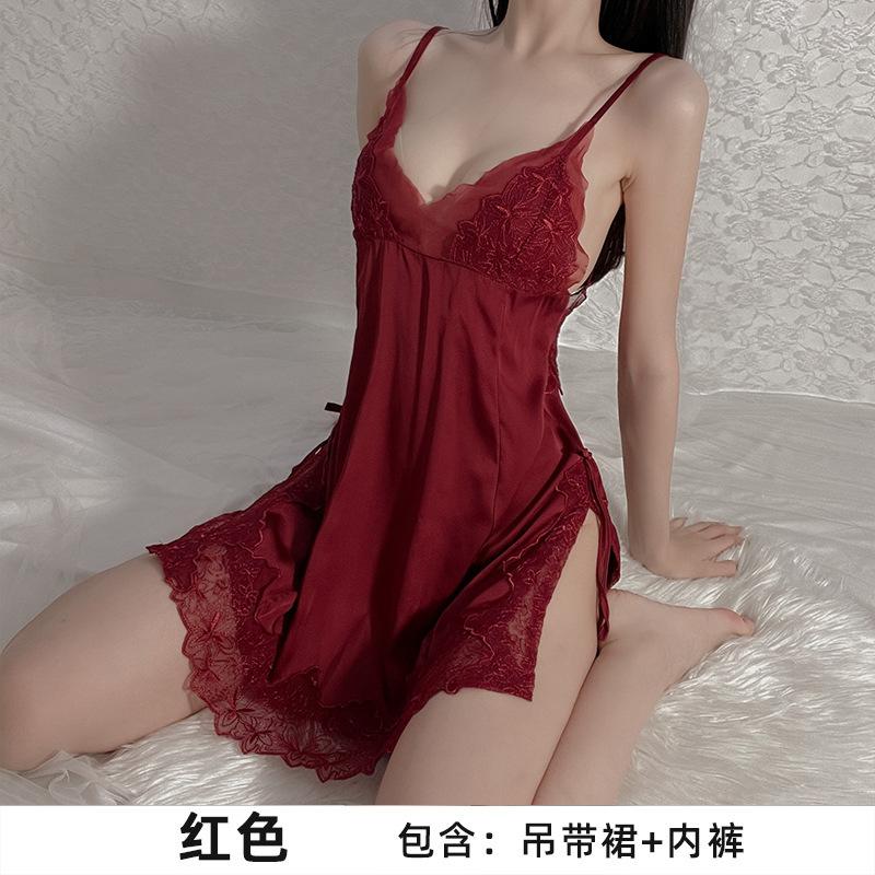 15/1000   Sexy Phụ nữ Pajama ren ngủ váy sling váy Đầm Ngủ Dress Women Váy Ngủ 7
