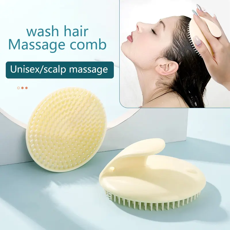 Lược Gội Đầu, Thời Trang, Chất Liệu Gel Silica, Dụng Cụ Mát Xa Đầu, Dụng Cụ Tạo Kiểu, Dụng Cụ Rửa Tóc Giải Thông Kinh Tuyến, Dụng Cụ Phòng Tắm, Thích Hợp Cho Dụng Cụ Gội Đầu