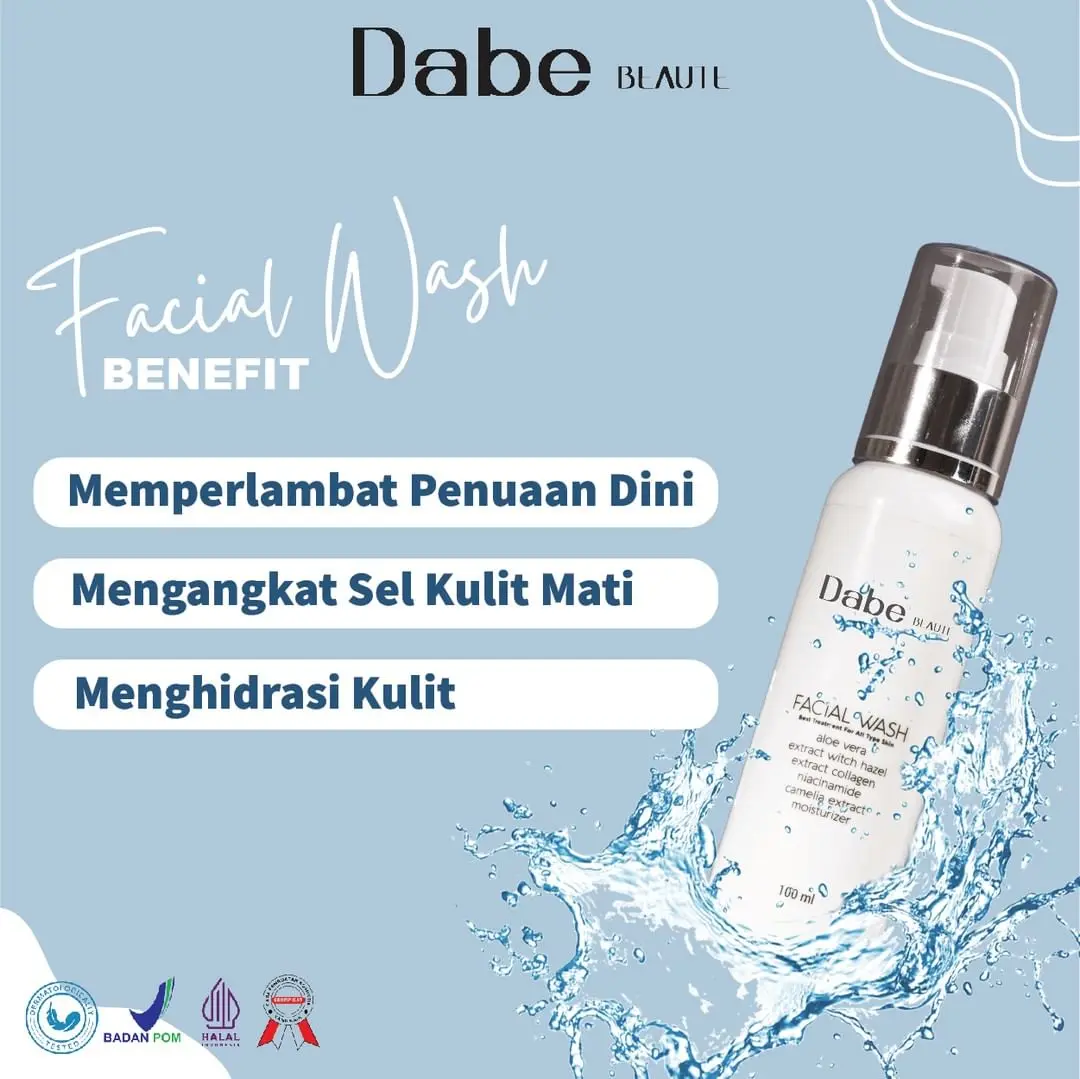 Facial Wash All Type Skin DABE BEAUTE - Sabun Cuci Wajah Extract Kotoran