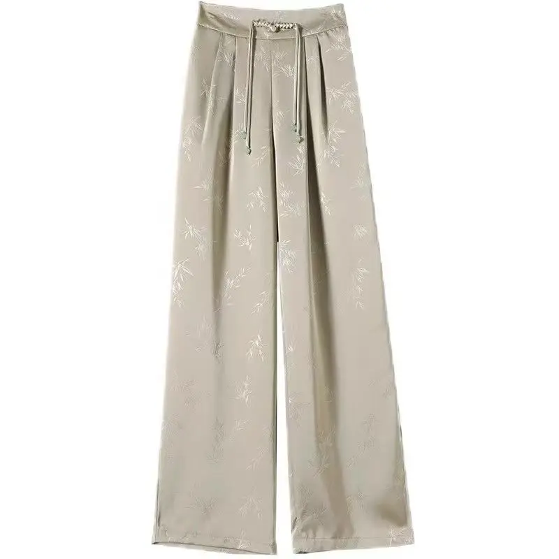 Trendy 2024 Chinese Style Summer Pants for Women Trouser Womenswear Lingerie