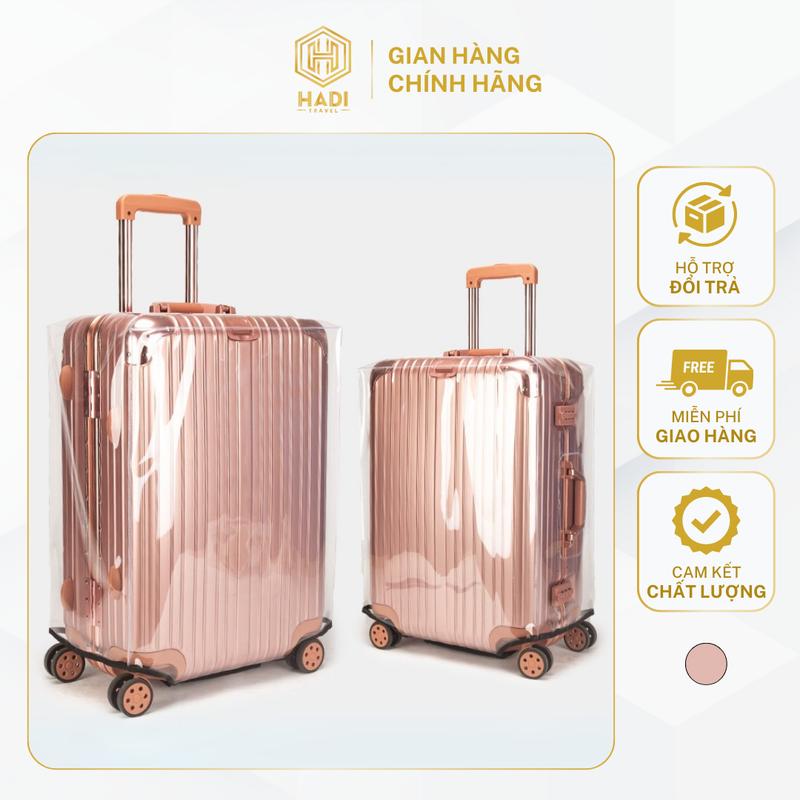 Áo Trùm Bọc Vali Phụ Kiện Chống Trầy Xước Đủ Size 20-22-24-26-28-29-30 Kem Bọc Vali Trong Suốt Nam Đi Du Lịch Nhung