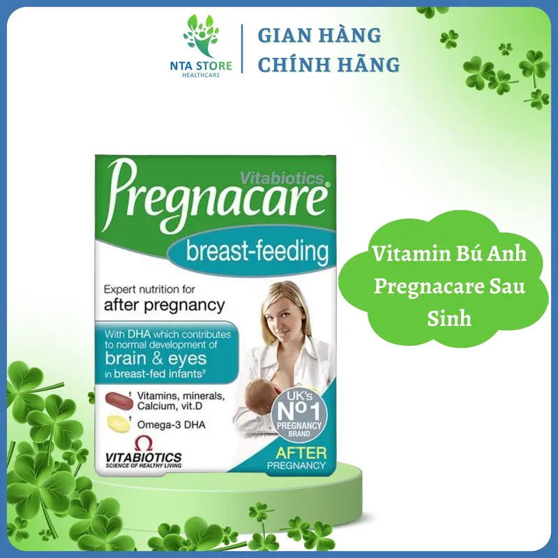 [MUA 1 TẶNG 1 KHĂN MẶT] Vitamin Tổng Hợp Pregnacare Breast Feeding Cho Mẹ Sau Sinh 84 viên - Vitamin Bú Anh - UK 2