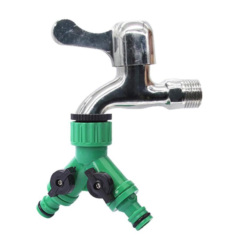 Switch Valve Diverter Joint Diverter Outdoor Garden Water Pipe Faucet Diverter Double Adapter Connector 4