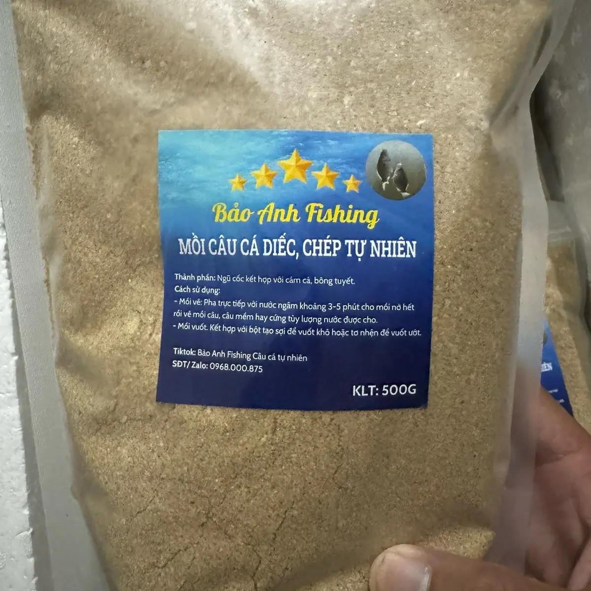 Mồi ngũ cốc câu diếc, chép gói 500g