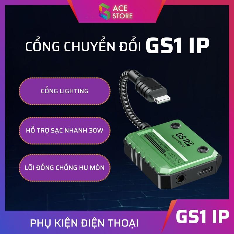Plextone GS1iP | Cáp chuyển đổi chia cổng sạc và tai nghe 3.5 lightning dành cho IP hỗ trợ sạc nhanh 30W Gace Store